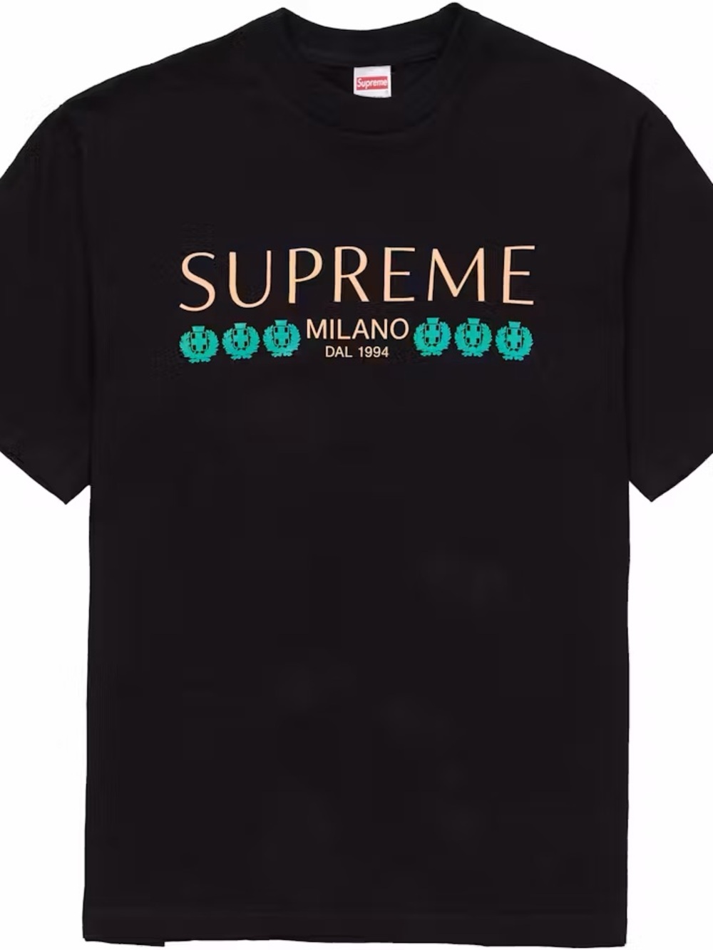 Supreme Milano black lightly used T Shirt